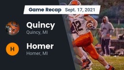 Recap: Quincy  vs. Homer  2021