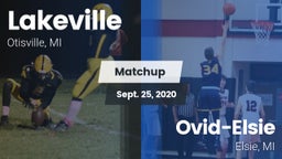 Matchup: Lakeville vs. Ovid-Elsie  2020