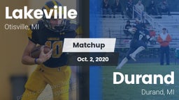 Matchup: Lakeville vs. Durand  2020