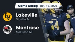 Recap: Lakeville  vs. Montrose  2020