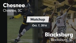 Matchup: Chesnee vs. Blacksburg  2016