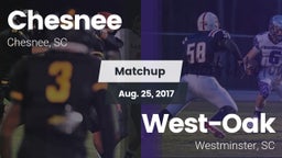 Matchup: Chesnee vs. West-Oak  2017