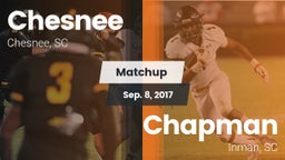 Matchup: Chesnee vs. Chapman  2017