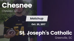 Matchup: Chesnee vs. St. Joseph's Catholic  2017