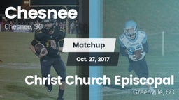 Matchup: Chesnee vs. Christ Church Episcopal  2017