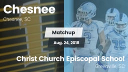 Matchup: Chesnee vs. Christ Church Episcopal School 2018