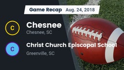 Recap: Chesnee  vs. Christ Church Episcopal School 2018