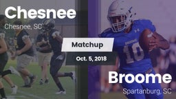 Matchup: Chesnee vs. Broome  2018