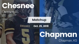 Matchup: Chesnee vs. Chapman  2018