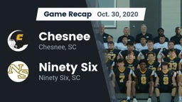 Recap: Chesnee  vs. Ninety Six  2020