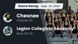 Recap: Chesnee  vs. Legion Collegiate Academy 2020