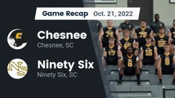 Recap: Chesnee  vs. Ninety Six  2022