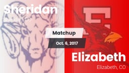 Matchup: Sheridan vs. Elizabeth  2017