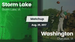 Matchup: Storm Lake vs. Washington  2017