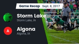 Recap: Storm Lake  vs. Algona  2017