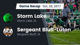 Recap: Storm Lake  vs. Sergeant Bluff-Luton  2017