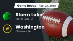 Recap: Storm Lake  vs. Washington  2018