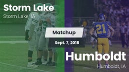 Matchup: Storm Lake vs. Humboldt  2018