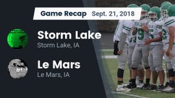 Recap: Storm Lake  vs. Le Mars  2018