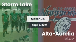 Matchup: Storm Lake vs. Alta-Aurelia  2019