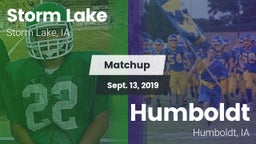 Matchup: Storm Lake vs. Humboldt  2019