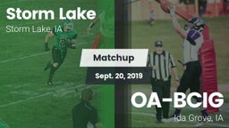 Matchup: Storm Lake vs. OA-BCIG  2019