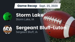 Recap: Storm Lake  vs. Sergeant Bluff-Luton  2020