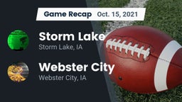 Recap: Storm Lake  vs. Webster City  2021