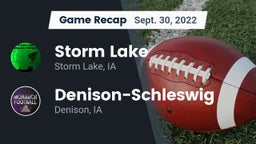 Recap: Storm Lake  vs. Denison-Schleswig  2022