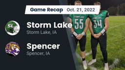 Recap: Storm Lake  vs. Spencer  2022