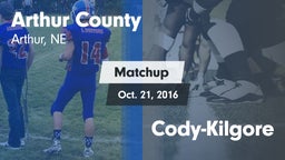 Matchup: Arthur County vs. Cody-Kilgore  2016