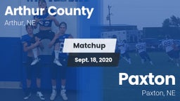 Matchup: Arthur County vs. Paxton  2020