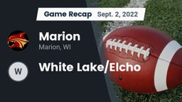 Recap: Marion  vs. White Lake/Elcho 2022