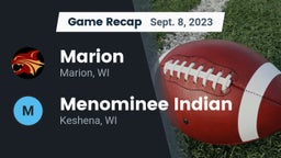 Recap: Marion  vs. Menominee Indian  2023
