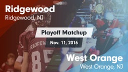 Matchup: Ridgewood vs. West Orange  2016