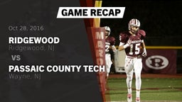 Recap: Ridgewood  vs. Passaic County Tech  2016
