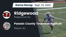 Recap: Ridgewood  vs. Passaic County Technical Institute 2022