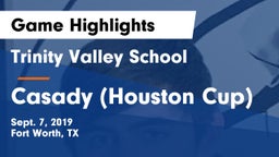Trinity Valley School vs Casady (Houston Cup) Game Highlights - Sept. 7, 2019
