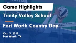 Trinity Valley School vs Fort Worth Country Day  Game Highlights - Oct. 3, 2019