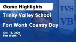 Trinity Valley School vs Fort Worth Country Day  Game Highlights - Oct. 15, 2020