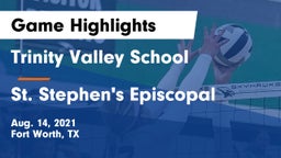 Trinity Valley School vs St. Stephen's Episcopal  Game Highlights - Aug. 14, 2021