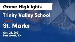 Trinity Valley School vs St. Marks Game Highlights - Oct. 22, 2021