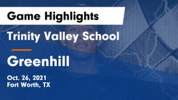 Trinity Valley School vs Greenhill  Game Highlights - Oct. 26, 2021