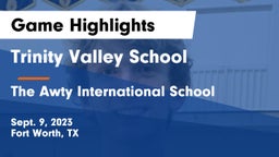 Trinity Valley School vs The Awty International School Game Highlights - Sept. 9, 2023