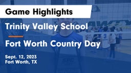 Trinity Valley School vs Fort Worth Country Day  Game Highlights - Sept. 12, 2023