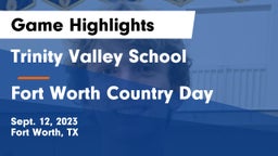 Trinity Valley School vs Fort Worth Country Day  Game Highlights - Sept. 12, 2023