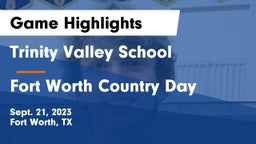 Trinity Valley School vs Fort Worth Country Day  Game Highlights - Sept. 21, 2023