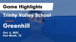 Trinity Valley School vs Greenhill  Game Highlights - Oct. 4, 2023