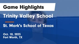 Trinity Valley School vs St. Mark's School of Texas Game Highlights - Oct. 10, 2023