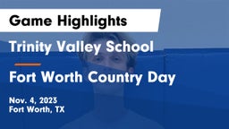 Trinity Valley School vs Fort Worth Country Day  Game Highlights - Nov. 4, 2023